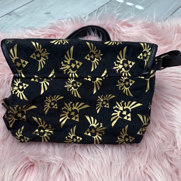 Nintendo The Legend of Zelda Triforce Logo Mini Satchel Purse - Picture 2 of 5